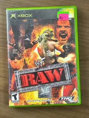 WWF Raw Original Xbox 2002 THQ Wrestling NTSC w/ Case Disc